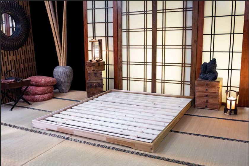 Le Bon Cadre Tatami Tout Simple couleur bois naturel